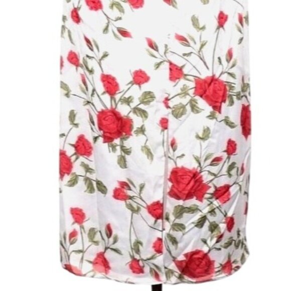 Fame & Partners Aubrieta One Shoulder Ruffle Midi Dress Briar Rose Floral Size 6 - Picture 6 of 12